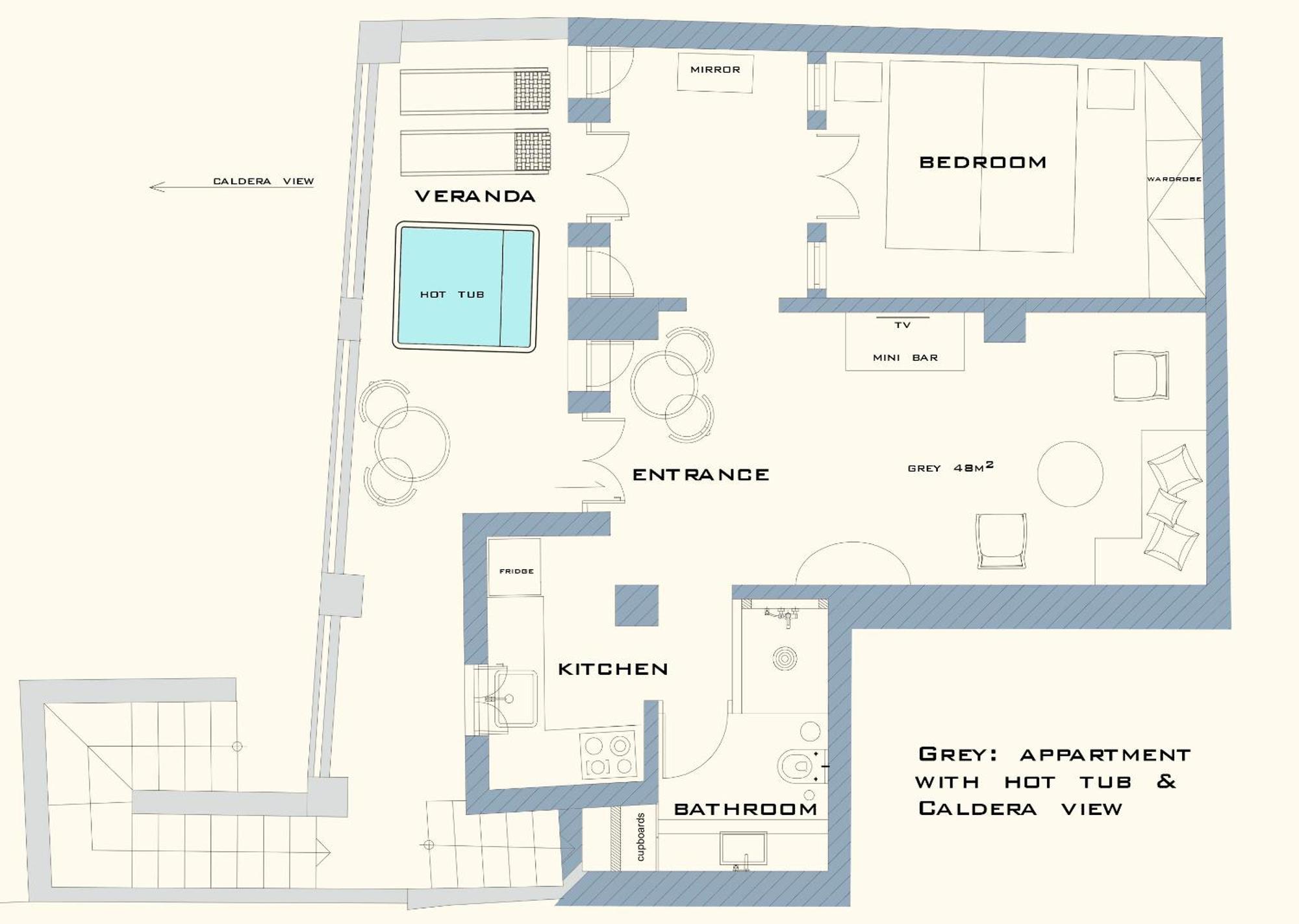 Apartment Golden Grey Goose